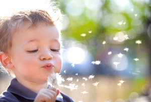 beautiful-blond-kid-blow-dandelion